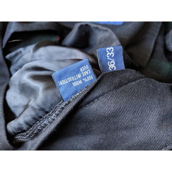 POLO RALPH LAUREN Blackwatch Tartan Golf 36 X 33 Tweed Wool Flannel TROUSER Pant - Picture 7 of 10